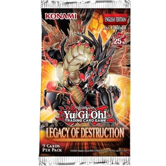 Yu-Gi-Oh! Lagecy of Destruction 25th Booster met 9 kaarten