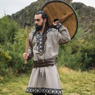 Vikingen Tunika &quot;Erik&quot; van Zandkleurig katoen