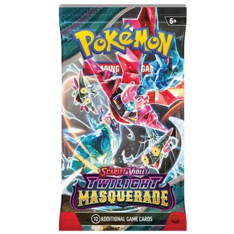 Pok&eacute;mon Scarlet &amp; Violet Twilight Masquerade  Booster met 10 kaarten