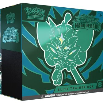 Pok&eacute;mon Scarlet &amp; Violet Twilight Masquerade  Elite Trainer Box met 9 Boosters