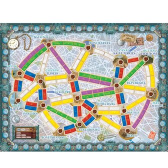 Ticket to Ride Parijs Nederlands bord