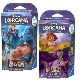 Disney&#039;s Lorcana, Set 4: Ursula&#039;s Return Starter met 60 kaarten en 2 Booster