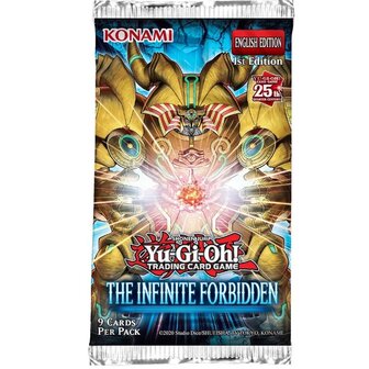 Yu-Gi-Oh!Battles of Legend: The Infinite Forbidden 25th Booster Pack met 9 kaarten