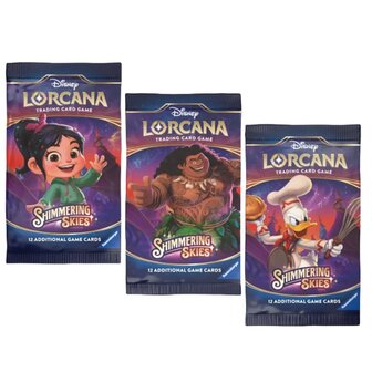 Disney&#039;s Lorcana, Set 5: Shimmering Skies Booster met 12 kaarten