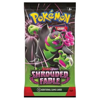 Pok&eacute;mon Scarlet &amp; Violet Shrouded Fable Booster met 10 kaarten