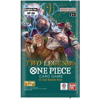 One Piece OP08, Two Legends Booster met 12 kaarten