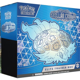 Pok&eacute;mon Scarlet &amp; Violet Stellar Crown Elite Trainer Box met 9 Boosters