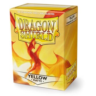 Dragonshield Cards Sleeves Standaard Yellow matte per 100 stuks