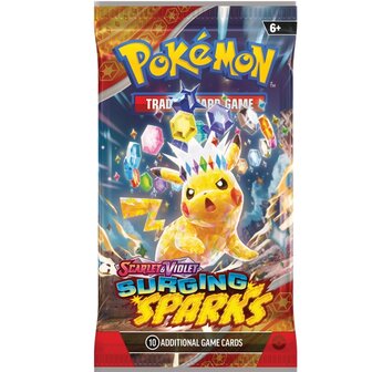 Pok&eacute;mon Scarlet &amp; Violet Surging Sparks Booster met 10 kaarten