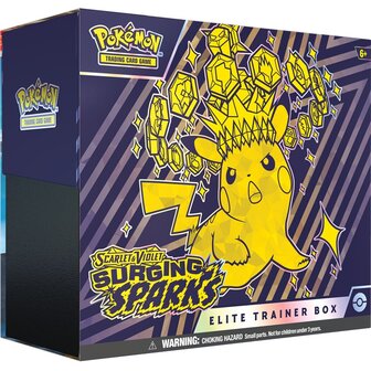 Pok&eacute;mon Scarlet &amp; Violet Surging Sparks Elite Trainer Box met 9 Boosters