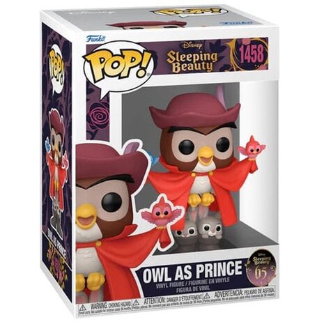 Disney POP! Sleeping Beauty, Owl as Prince No.1458 in doos