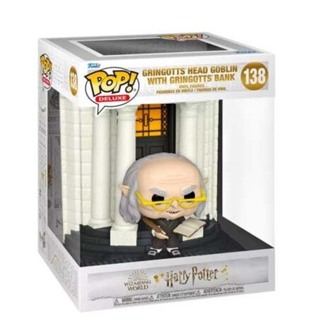 Harry Potter POP! Movies Vinyl Diagon Alley - Gringotts Bank with Head Goblin No. 138 in doos