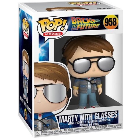 Funko POP! Movies, Back to the Future, Marty with Glasses No.958 in doos