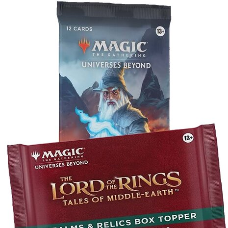 10x Magic: the Gathering: LOTR Tales of Middle Earth Set Booster met 12 kaarten + gratis Boxtopper